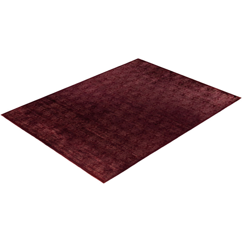 Overdyed One-of-a-Kind 9' 1" X 11' 9" Hand Knotted Area Rug