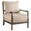 Fauteuil d'appoint rembourré beige et naturel Herndon-327846183-271158091
