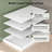 Deervalley 54"L X 32"W Shower Base In White, Acrylic Rectangle Single-Threshold Shower Pan, Center Drain, Non-Slip Shower Tray