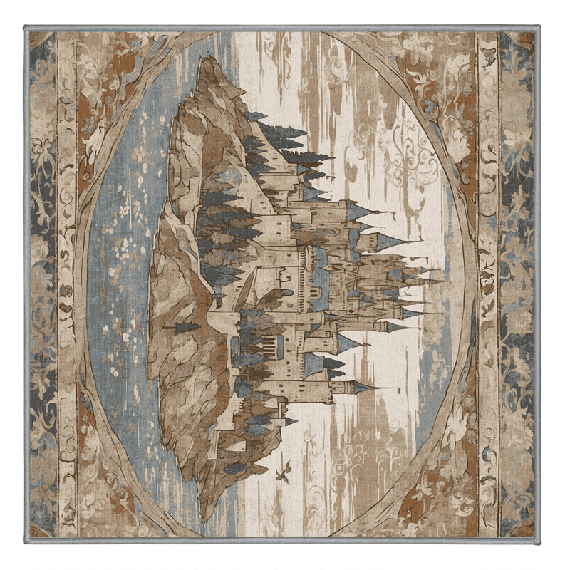 Seaward Bastion Rug, Square 7'