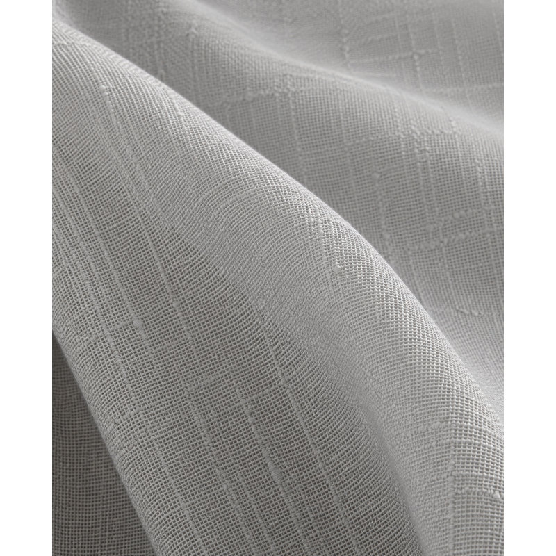 Belana Semi Sheer Curtain Single Panel, 54" x 108", Gray