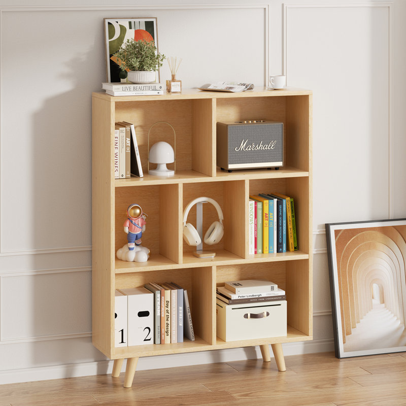 Kardos Storage Bookcase, Yellow