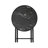 Folding Patio Side Table with Tempered Glass Tabletop