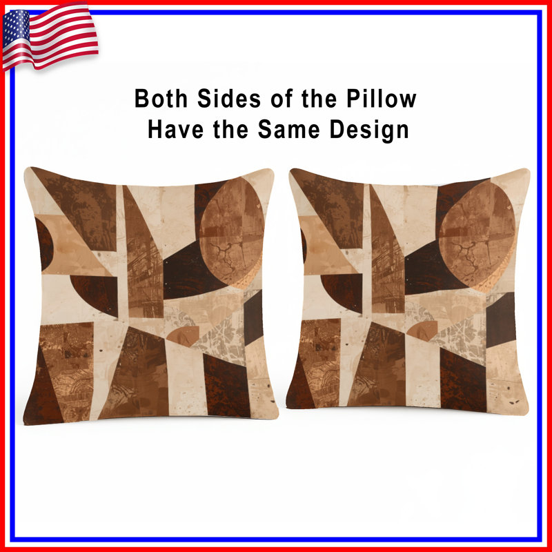 Coussins Brown, 20 po x 20 po