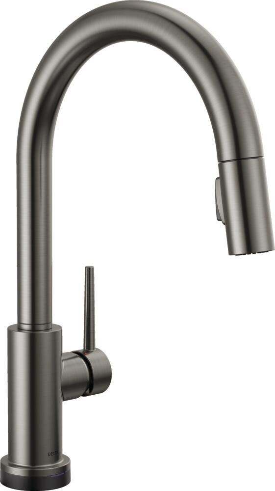 Trinsic Touch and Voice Kitchen Faucet, Black Stainless