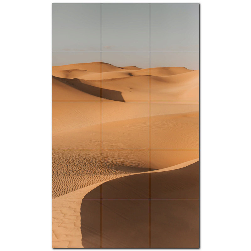 Murale décorative en céramique satinée 6 po x 6 po Desert Photo