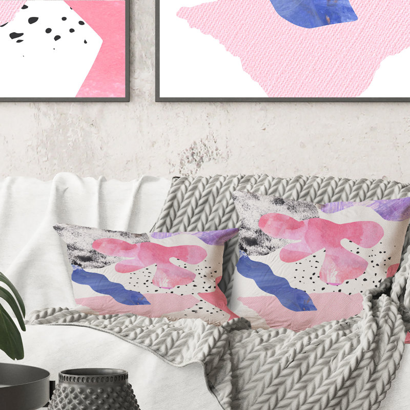 Abstract Throw Pillow, 16" x 16"