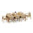 Sema Teak Wood Patio Dining Set with-112322596