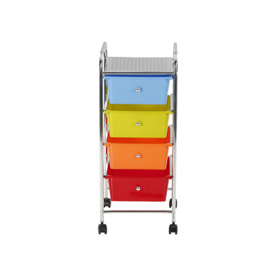 4 Drawer Trolley Storage Drawer