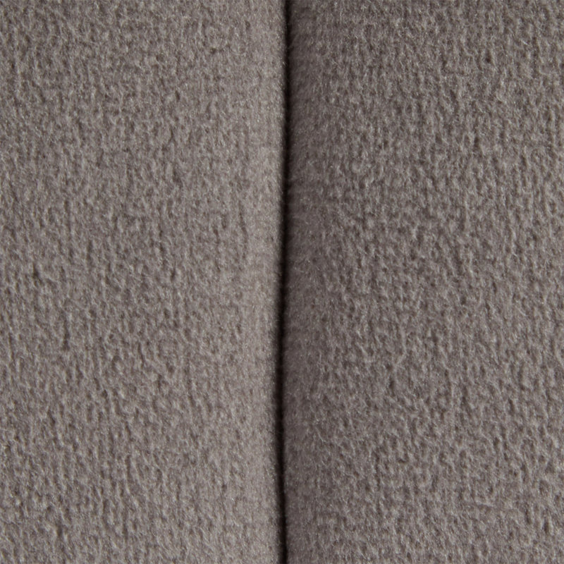 Repose-pieds rond 16 po en velours gris foncé
