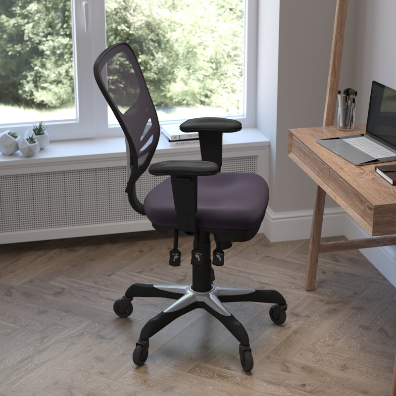 Chaise ergonomique , Noir, Gris foncé