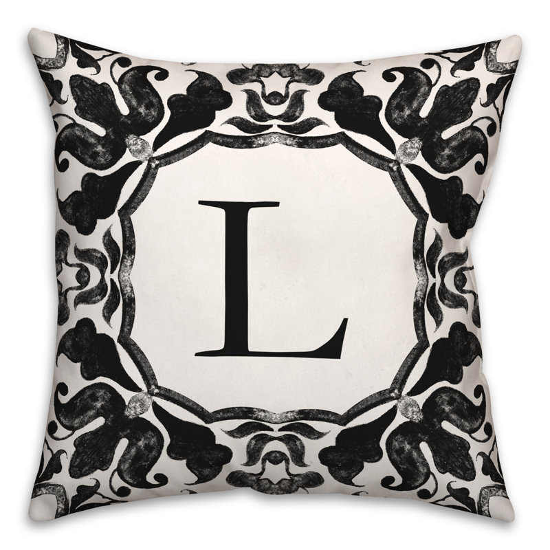  Housse et insert de coussin carré extérieur P Monogram, L