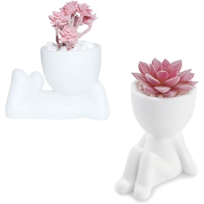 Ensemble de 2 plantes artificielles pour plantes grasses artificielles pour femmes, bureau, chambre à coucher, décor esthétique de salle de bain
