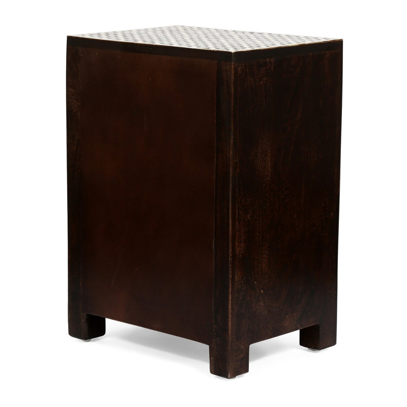 Table de chevet 3 tiroirs en bois