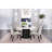 Sherry Rustic Espresso Round Marble Top Dining Table