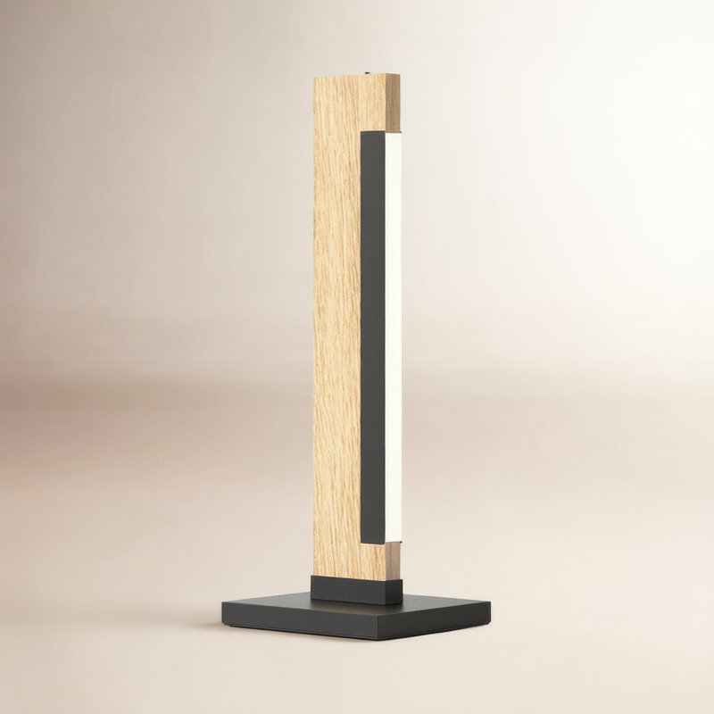 Lampe de table 15,94 "noire / brune Sally