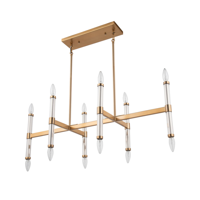 Parvesh 12 - Light Dimmable Modern Linear Chandelier