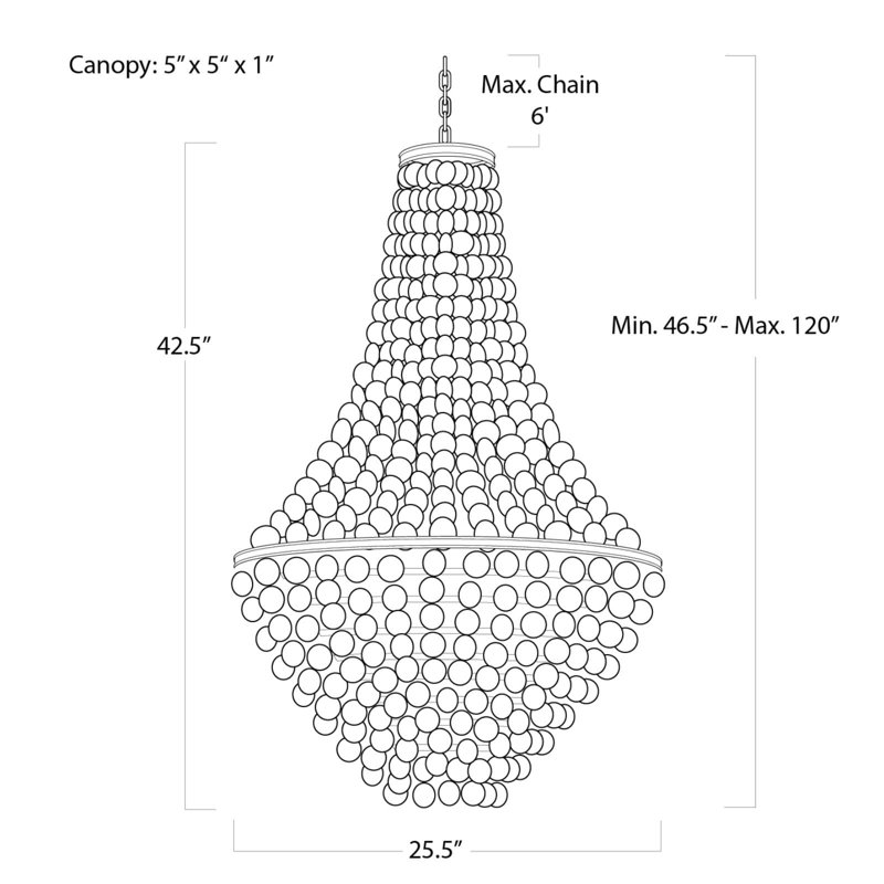 Capri Abalone Chandelier