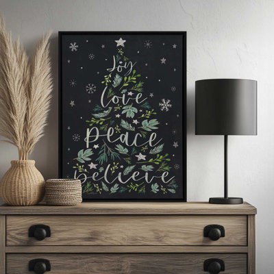 «Joy Christmas Trees» par Elizabeth Tyndall, reproduction d'art