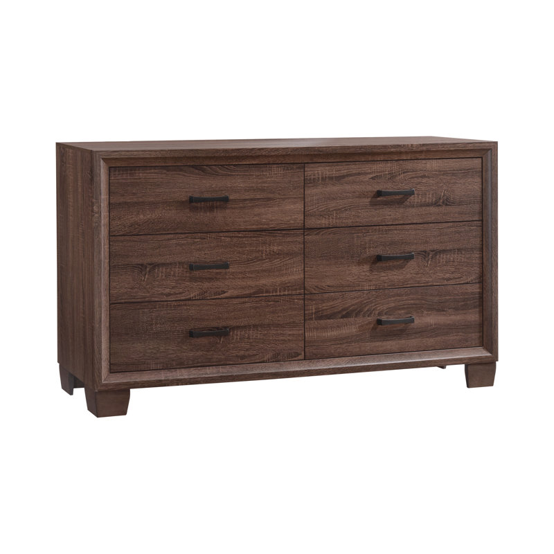 Ensemble de chambre à coucher 3 pièces avec commode moyenne Georgietta, Double