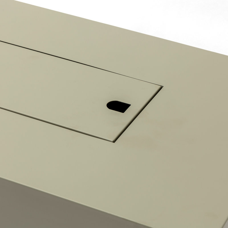 Table de foyer en fer 42 po, Brun clair