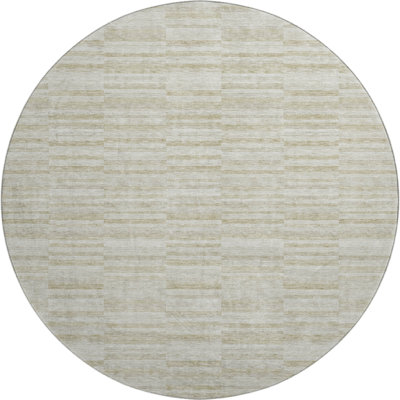 Premium Machine Washable Prisco Taupe Rug