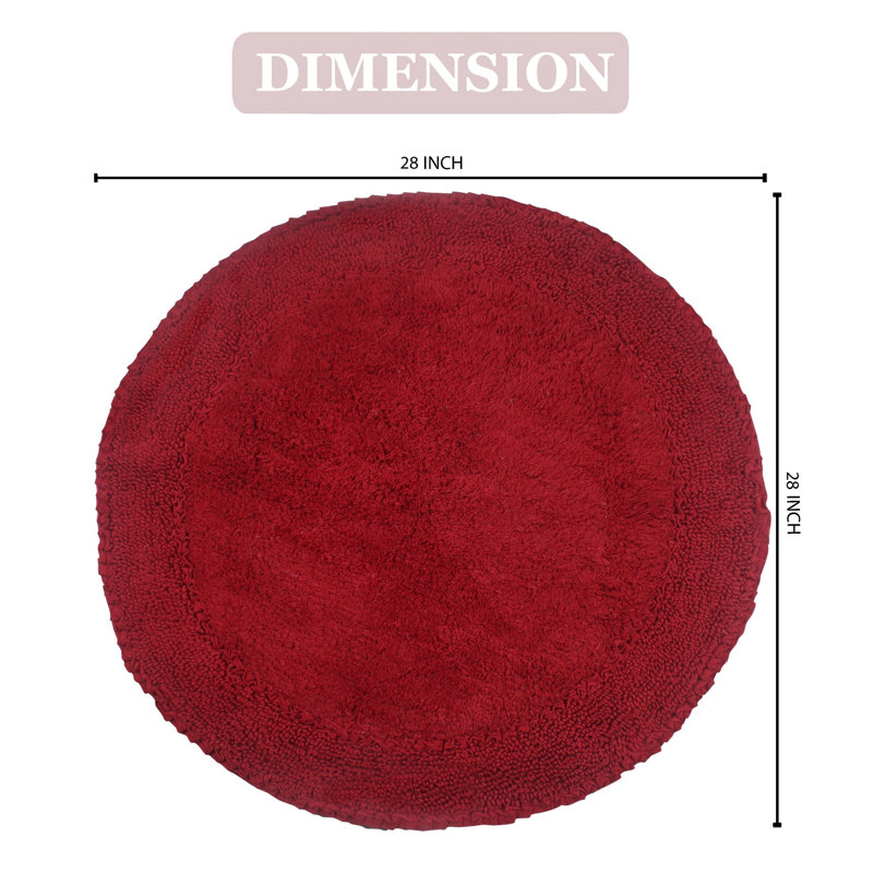 Tapis pour salle de bain 28 po, Rouge