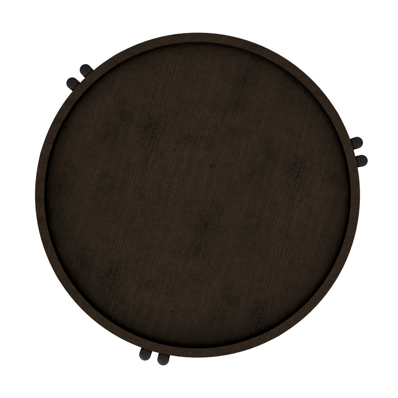 Dark Cocoa Round End Table