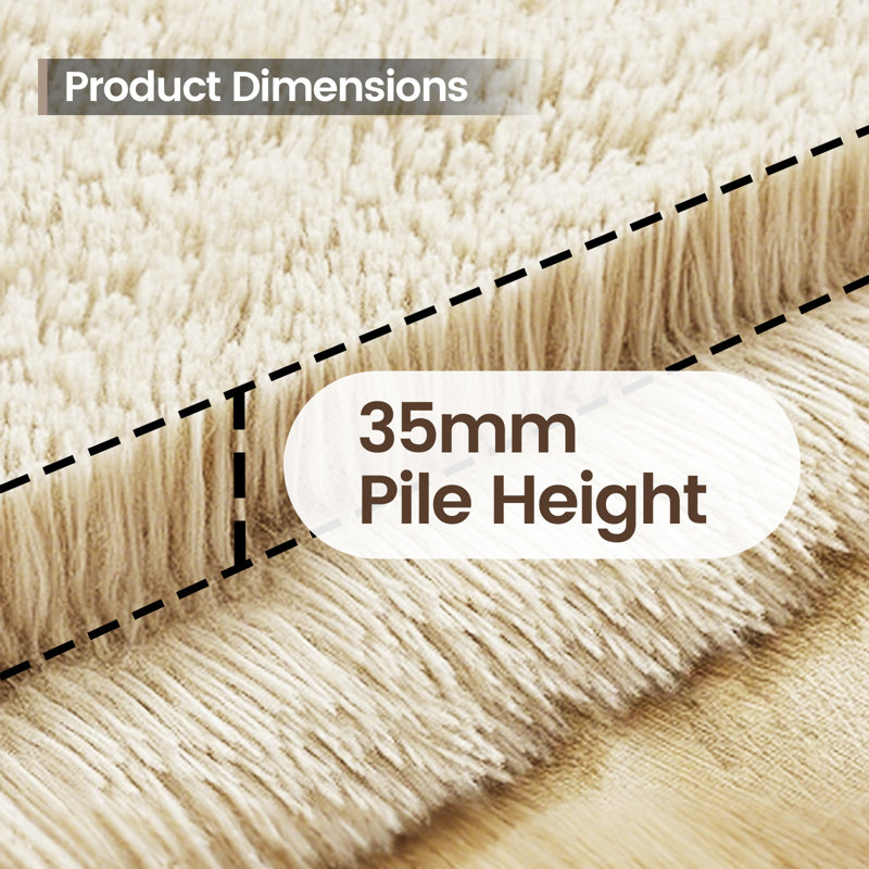Solid Colour Flatweave Area Rug, Rectangle 160 × 230 cm 