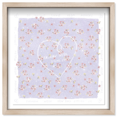 Lilac Spring Fashion Print by Oliver Gal