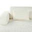 Canapé-lit double U_Style en velours côtelé avec 2 coussins, parfait pour les salons, les appartements et les bureaux