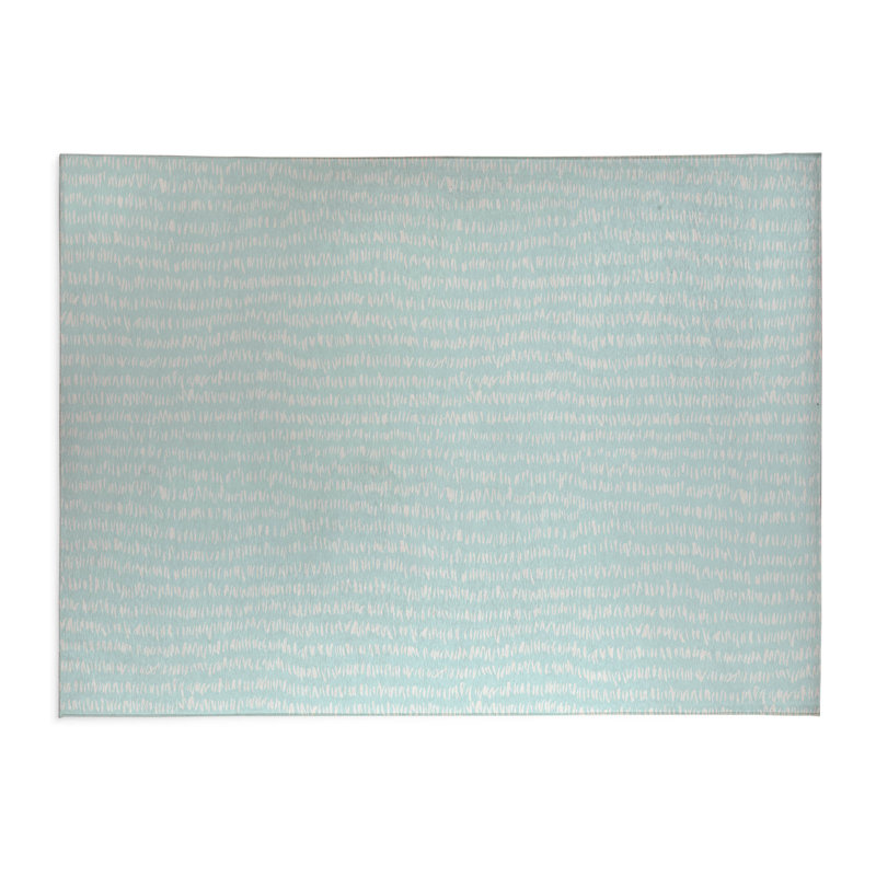 Crop Row Kids Play Mat, Light Blue/Blue, Rectangle 2' x 3'