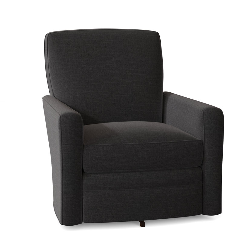 Idana Upholstered Swivel Armchair, No, Paradigm 45 Black
