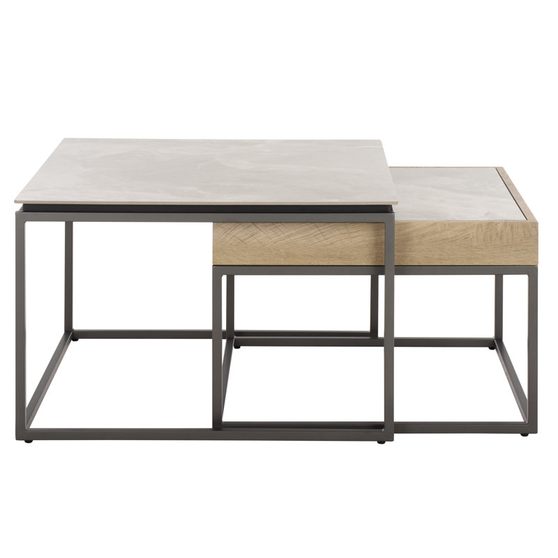 Syd Nesting Coffee Tables, Gray