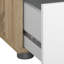 Ensemble de 2 tables de chevet 2 tiroirs Gianna, l 15,75 po, chêne / blanc ultrabrillant-1959858689