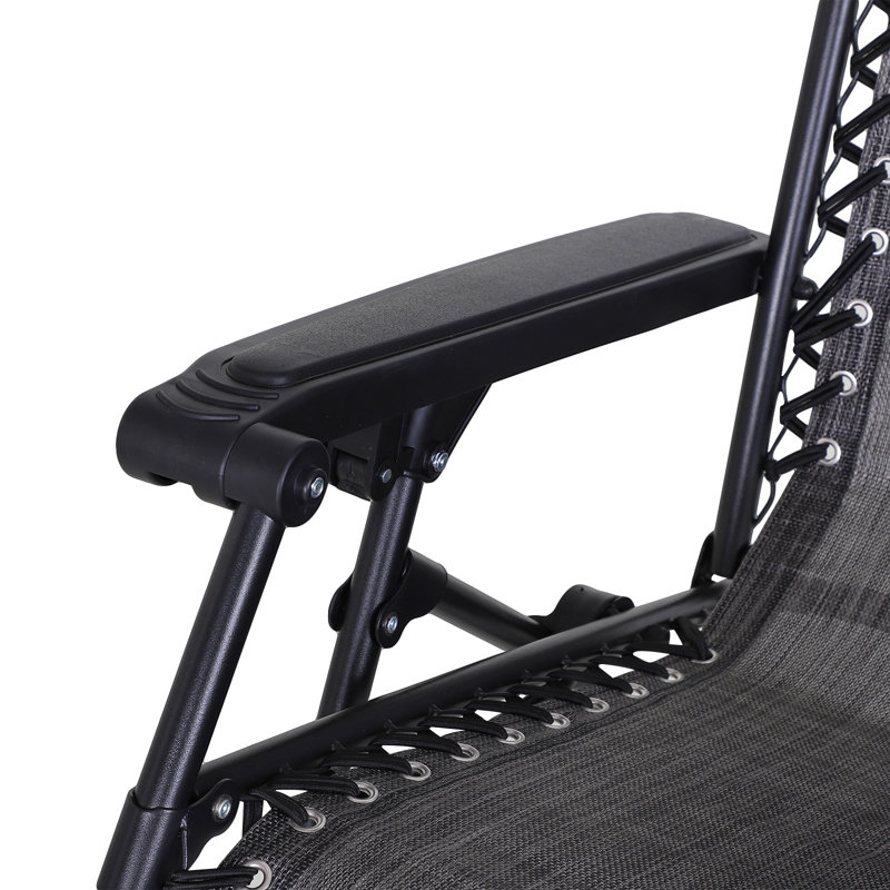 Aymelia 90cm Long Reclining Zero Gravity, Grey