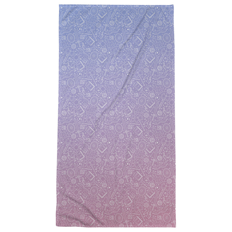 Katelyn Elizabeth Beach Towel, Blue/Pink