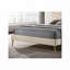 Lit tapissier Mid-Century avec tête de lit en tissu-546090529
