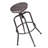 Rozlynn Adjustable Height Bar Stool Wood Top Swivel Counter Stools for Kitchen lsland with Metal Frame-2084585214