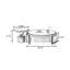 Table basse noire et ensemble de tables basses rondes en noyer noir
