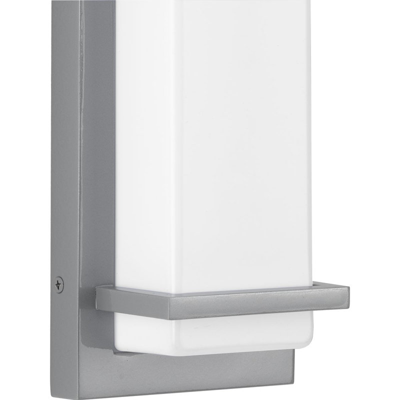 Bessoir Aluminum LED Wall Light, Metallic Grey