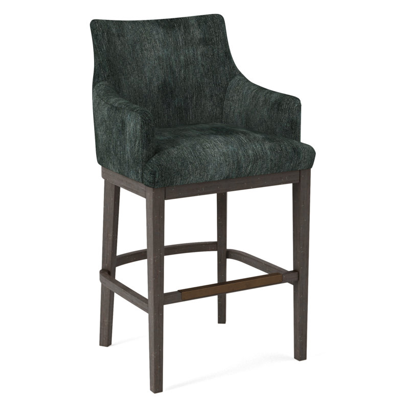 Upholstered Stool, 61597-78, Black