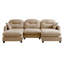 Canapé modulaire Braegger avec tissu chenille et dossier capitonné-117093341-128718061