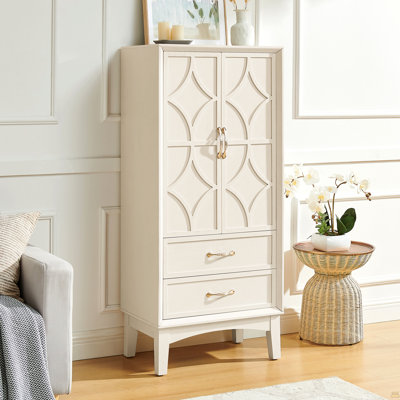 Armoire de rangement pour garde-manger de 53,5 po de hauteur, buffet, armoire de rangement avec portes et tiroirs