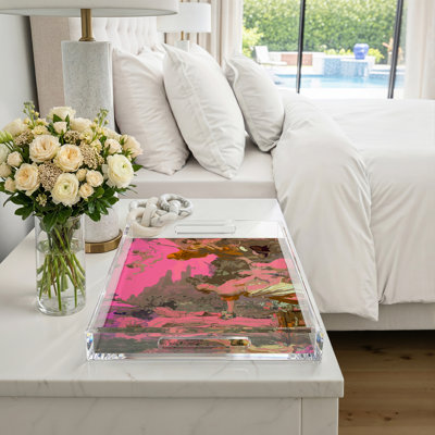 Plateau rectangulaire pique-nique en acrylique Chypre