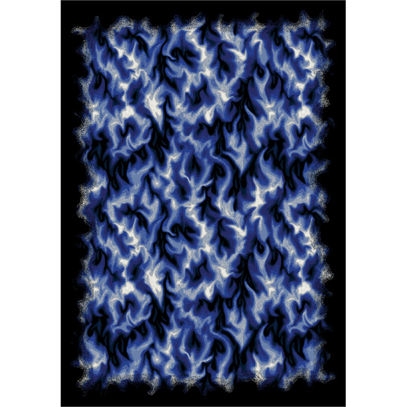 Tapis Whimsy Inferno, Rectangle 5 pi 4 po x 7 pi 8 po