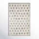 Rectangle Niara Abstract Hand Tufted Wool Area Rug in Brown/Ivory