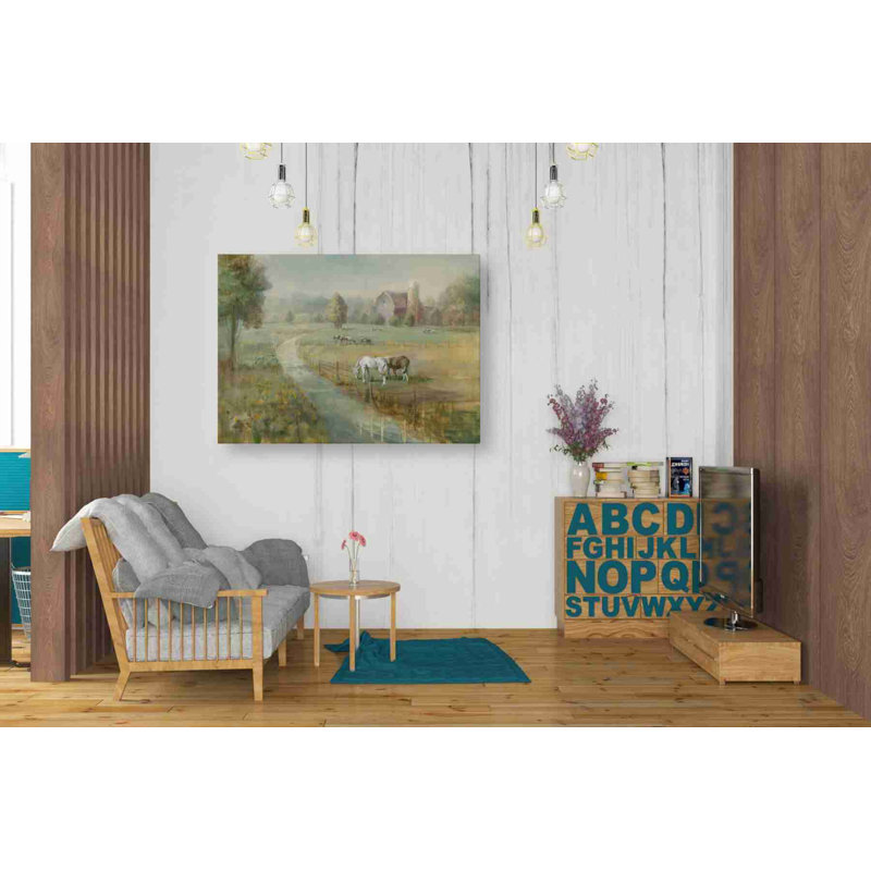 Tranquil Farm - impression sur toile tendue, H 26 po x l 34 po x P 1,5 po
