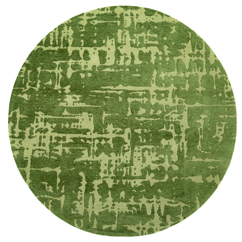 Abstract Area Rug, Round 140 cm