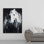 Art abstrait sur fond noir - Art contemporain sur toile